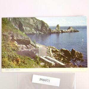 Vintage 1950s Postcard Anstey's Cove Torquay Devon England Jarrold Photo Unused